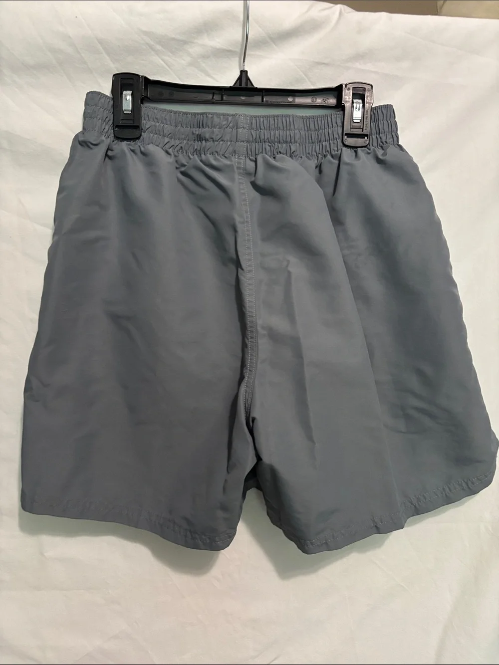Nike Boy’s Gray Athletic Shorts with Swoosh